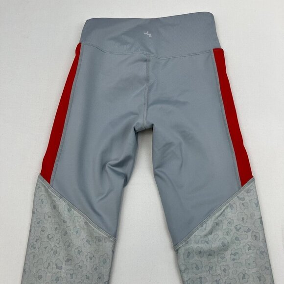 Joy Lab Womens Mid Rise Gray/Red Ankle Athletic Leggings Inside Pocket Size XS - Picture 6 of 9